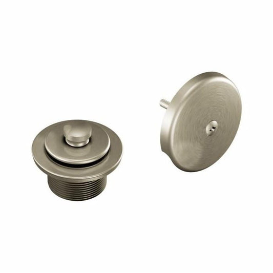 T90331 Bath Drain, Push & Lift, Brushed Nickel