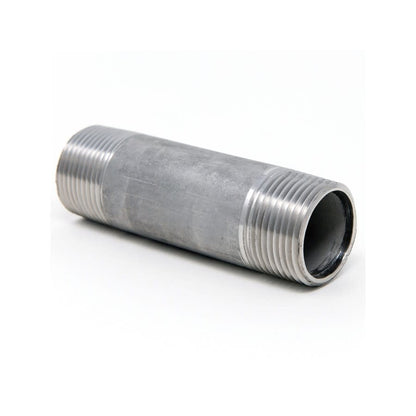 Nipple, 3/8 in, Close L MNPT, 304/304L Stainless Steel, SCH 40/STD