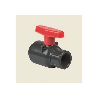 1-Piece Ball Valve, 1 in, Socket, Standard Port, PVC Ball, PVC