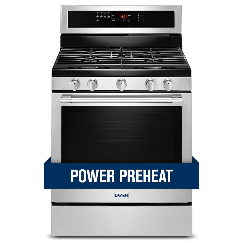 5.8 cu. ft. Gas Range with True Convection in Fingerprint Resistant Stainless Steel