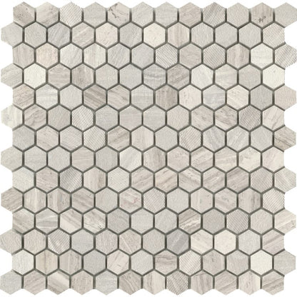 METRO CREAM 1" HEX MIX MO/1212