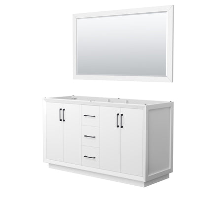 Strada Double Bathroom Vanity - 59.25W x 34.25H x 21.75D