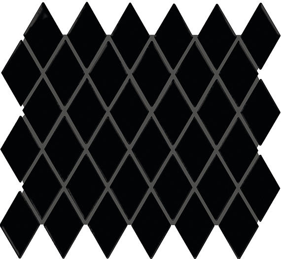 Color Story Mosaics Matte Black Hexagon 1.5X1.5 Matte