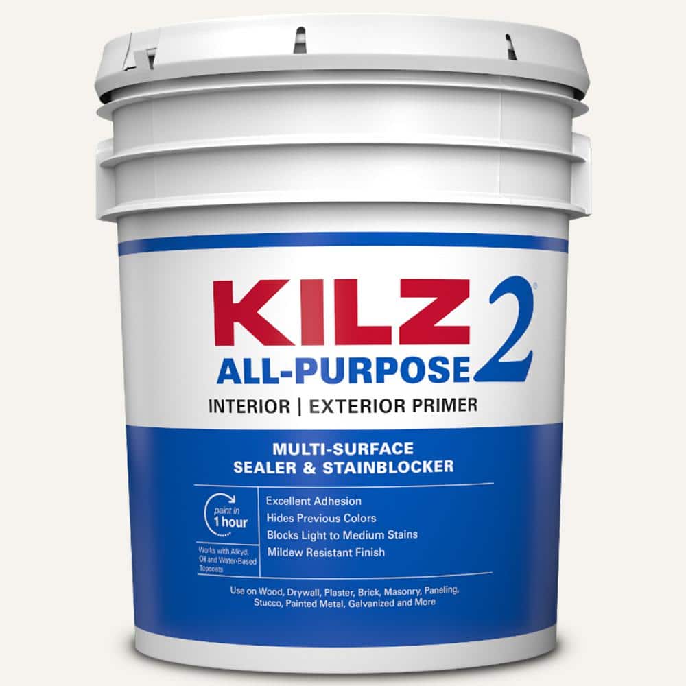 ALL PURPOSE 5 Gal. White Interior/Exterior Multi-Surface Primer, Sealer, and Stain Blocker