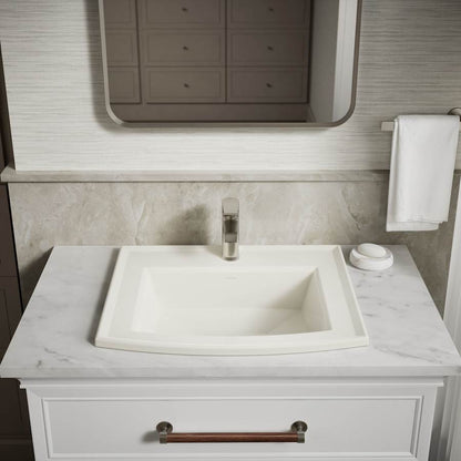 Archer 22-5/8" Drop In Bathroom Sink with 1 Hole Drilled and Overflow