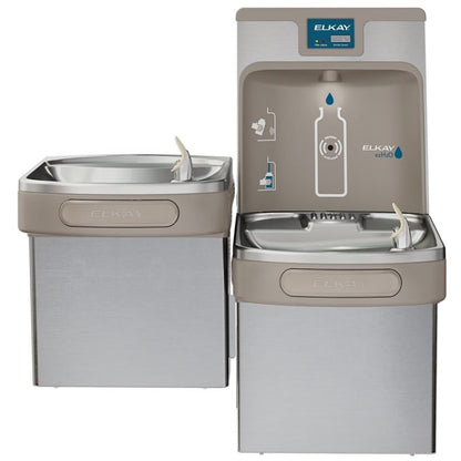 Enhanced ezH2O Bottle Filling Station and Versatile Bi-Level ADA Cooler Filtered Refrigerated Stainless