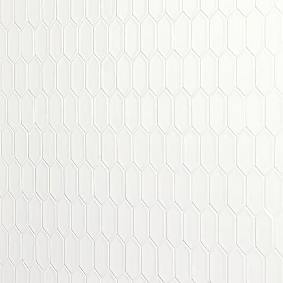 Luminique Arctic White Rectangle, Handcrafted 12X24 Glossy