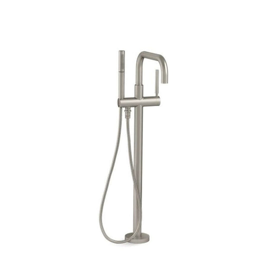 Purist® Tub Faucet With Handshower, ADA, Floor Mount, Vibrant Brushed Nickel