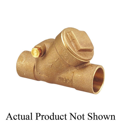 Swing Check Valve, 3/4 in, C, Bronze