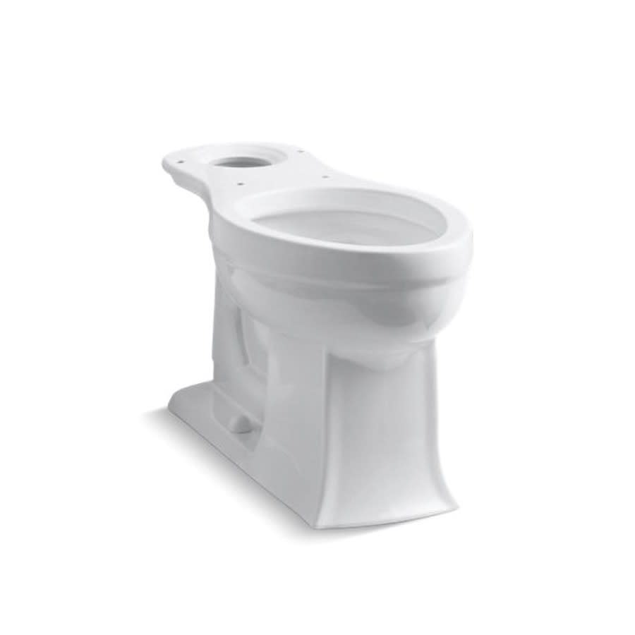 Archer® Toilet Bowl, Floor Mount, 12 in Rough, Elongated, White