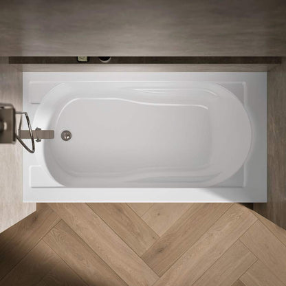 Devonshire Collection 60" Three Wall Alcove Soaking Bath Tub with Left Hand Drain