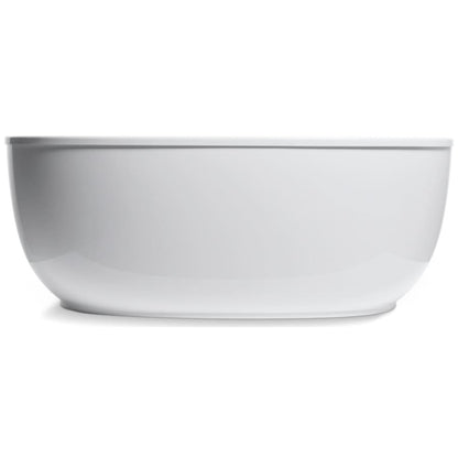 Sunstruck 66" Free Standing Bath Tub with Fluted Shroud, Lumbar Support, and Center Drain