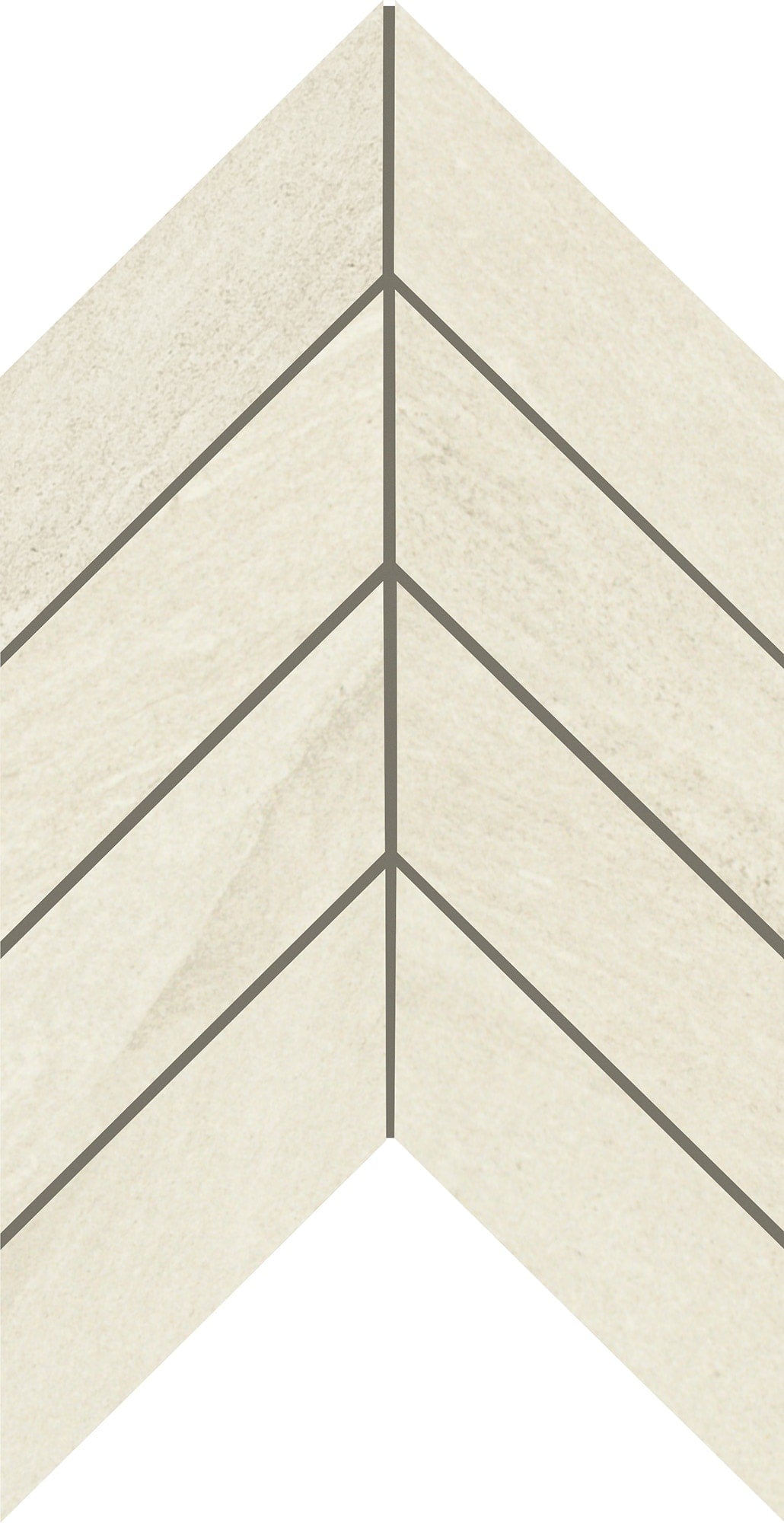 Montesano White Chevron 2X5 Matte