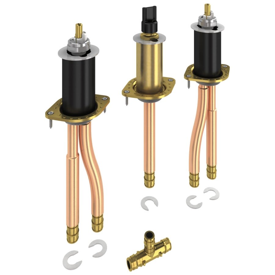 Classic Rough-In Valve, 1/2 in, PEX Inlet, 60 psi, 18 gpm, Solid Fabricated Brass Body