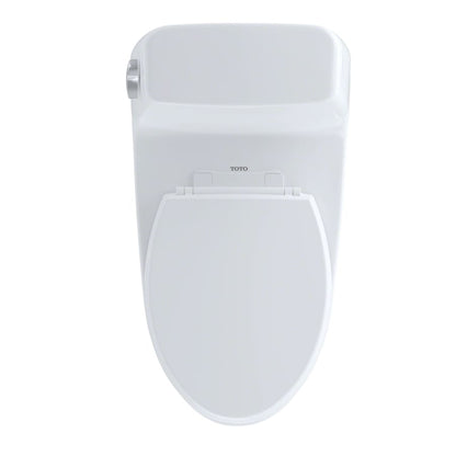 UltraMax One Piece Elongated 1.6 GPF Toilet with G-Max Flush System and CeFiONtect - SoftClose Seat Included