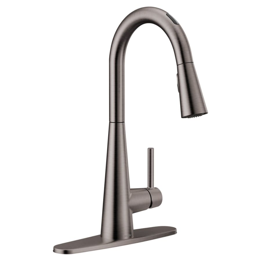 Sleek 1.5 GPM Single Hole Pull Down Kitchen Faucet with Voice Activation