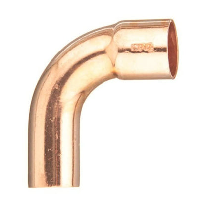 Long Turn Street 90 deg Elbow, 2 in, Fitting x C, Copper