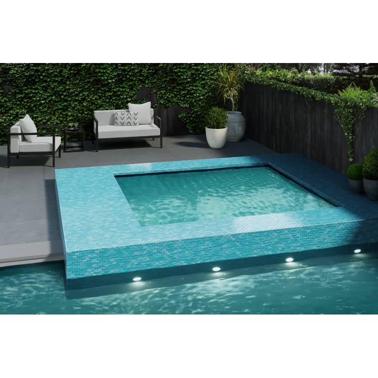 SWIRL AQUA GL MO 1X2/12X12