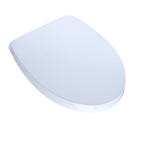 SoftClose® Toilet Seat, Elongated Bowl, Closed Front, With Cover, Plastic, White