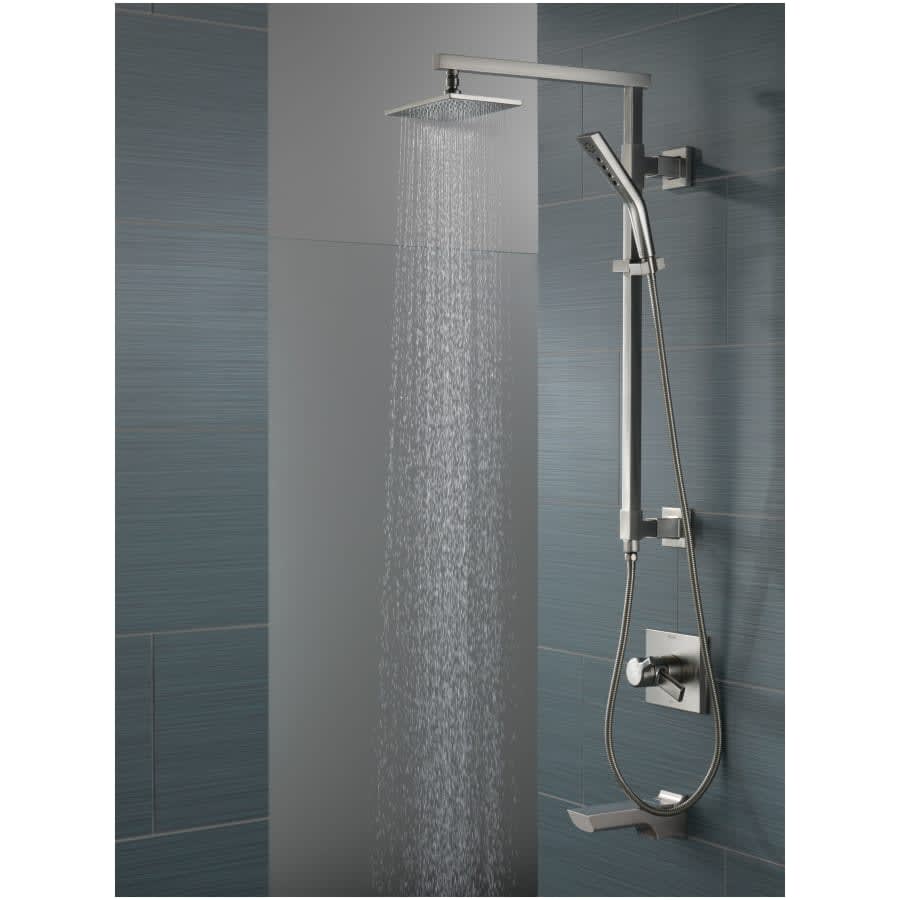 Emerge 26" Angular Shower Column with Hose and Integrated Diverter - Less Shower Head and Hand Shower