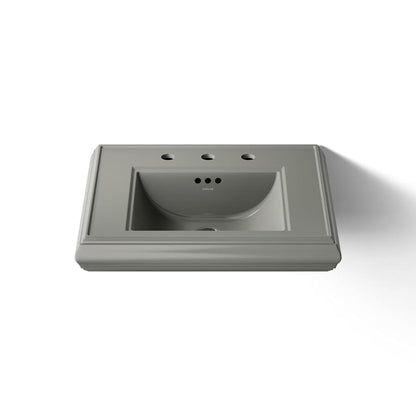 Memoirs Classic 24" Fireclay Pedestal Bathroom Sink with 3 Holes Drilled and Overflow