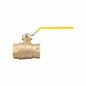 2-Piece Ball Valve, 3 in, FNPT, Full Port, Brass Ball, Brass