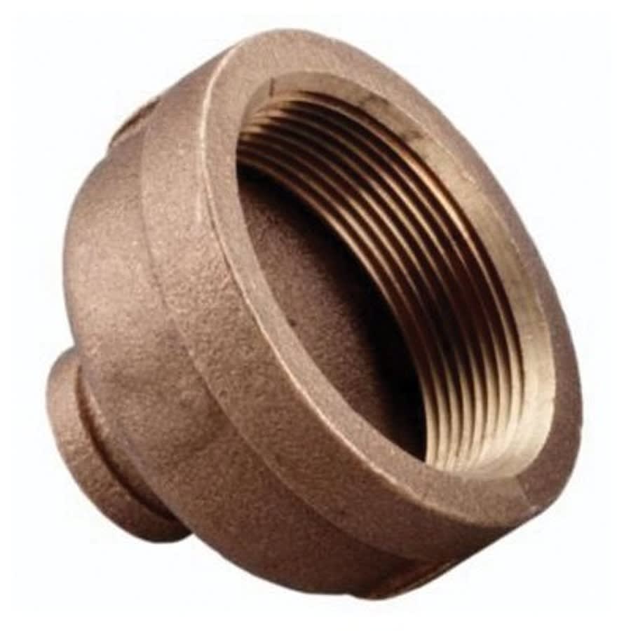 Reducer Coupling, 1/2 x 1/4 in, FNPT, Lead Free Brass, Rough Brass, Domestic