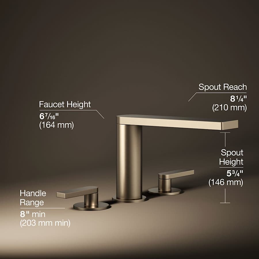 Composed Deck Mounted Roman Tub Filler