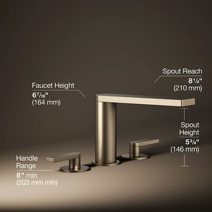 Composed Deck Mounted Roman Tub Filler