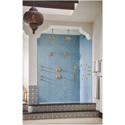 Levoir 1.75 GPM Multi Function Hand Shower Package with H2Okinetic Technology - Includes Hose, Holder and Wall Supply