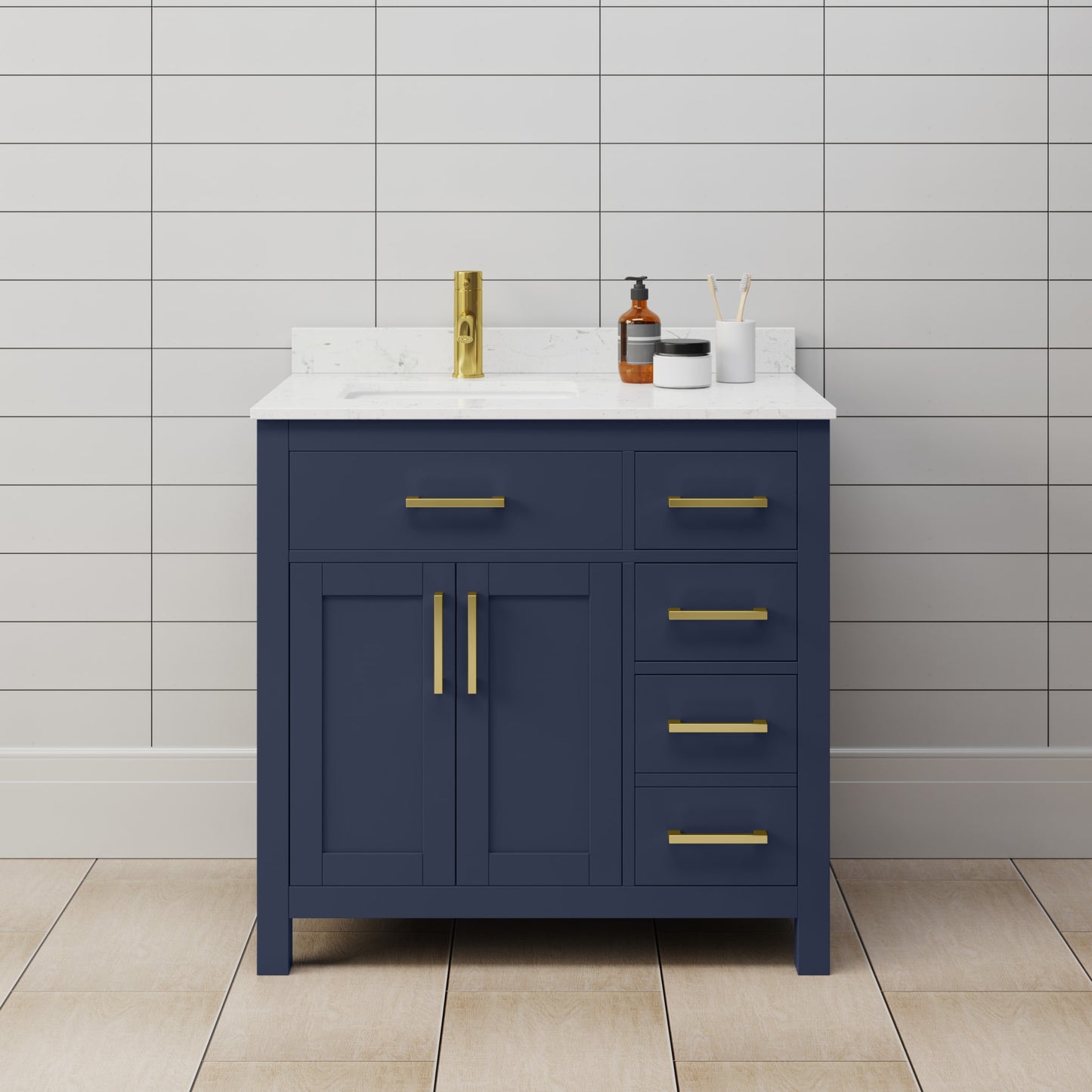 Beckett Single Bathroom Vanity - 36W x 35H x 22D