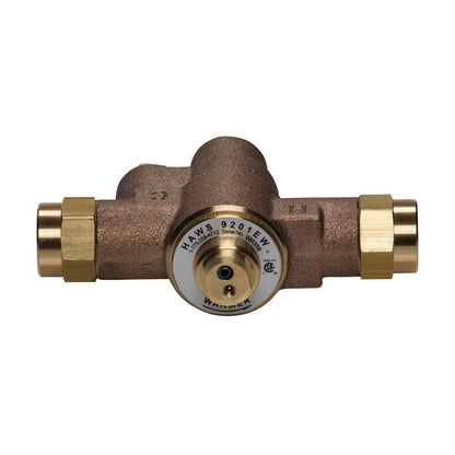 AXION® Emergency Tempering Thermostatic Mixing Valve, 1/2 in Inlet, 5 in L, Brass