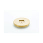 Countersunk Square Tapped Cleanout Plug, 3-1/2 in, 1/4-20, Brass