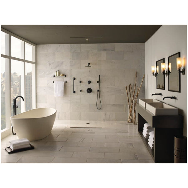 Odin Three Function Diverter Valve Trim Less Handle and Rough-In Valve - Two Independent Positions, One Shared Position