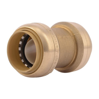 Coupling, 1 in, Push, Brass