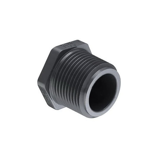 Plug, 1/2 in, MNPT, SCH 80/XH, PVC