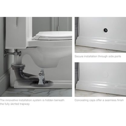 Tresham 1.28 GPF Elongated One-Piece Comfort Height Toilet with AquaPiston Technology - Seat Included