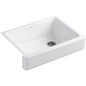 Whitehaven 29-1/2" Self-Trimming Farmhouse Single Basin Enameled Cast Iron Kitchen Sink