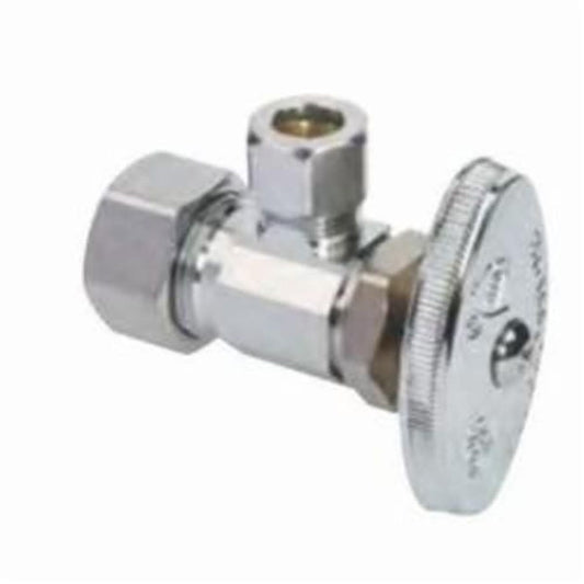 Multi Turn Angle Stop, 5/8 x 3/8 in, Comp, Chrome