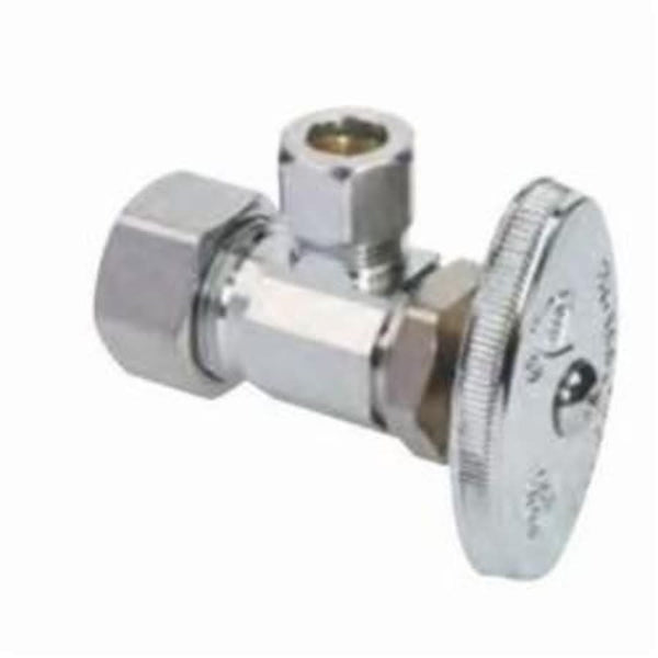 Multi Turn Angle Stop, 5/8 x 3/8 in, Comp, Chrome