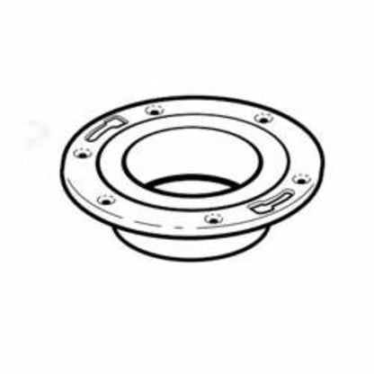 DWV Metal Ring Closet Flange, 4 x 3 in, Spigot, ABS