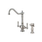 Americana Kitchen Faucet, Deck Mount, ADA, 2 Lever Handles, 2-Hole, PVD Brushed Nickel