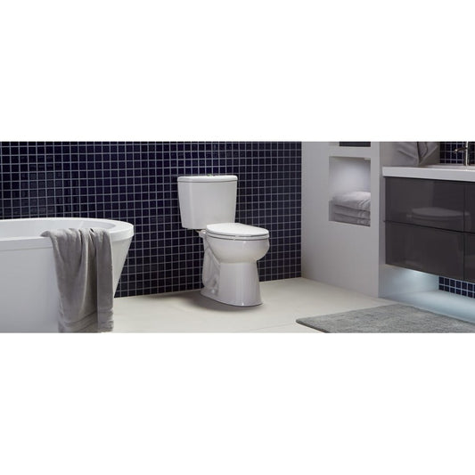 Nano® Toilet Bowl, Floor Mount, 12 in Rough, ADA, Elongated, White