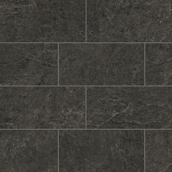 Farmhouse Living 12"x24" Rectified Matte Porcelain Field Tile in Slate
