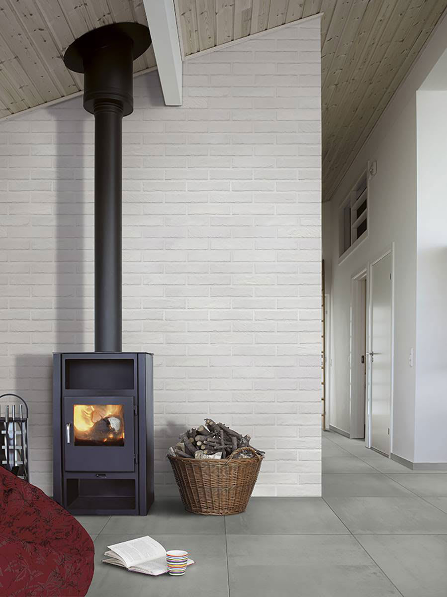 Brickstone White Porcelain Tile 2x10