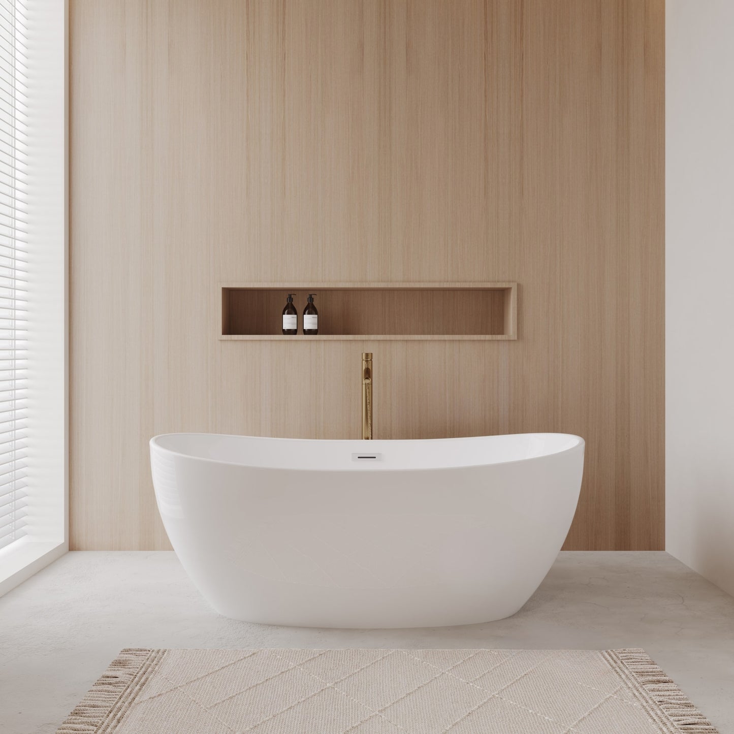 Rebecca Freestanding Bathtub - 60W x 23H x 32D