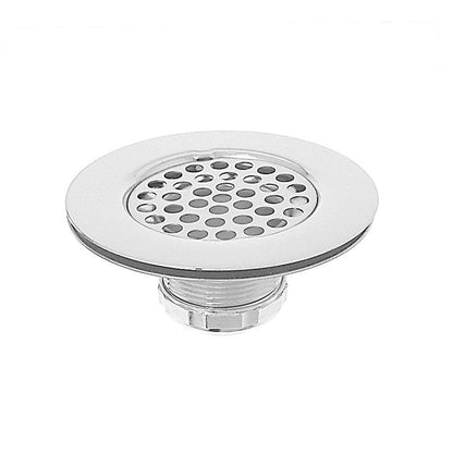 Flat Top Sink Basket Strainer, 1-7/8 in OAL, Brass, Polished Chrome