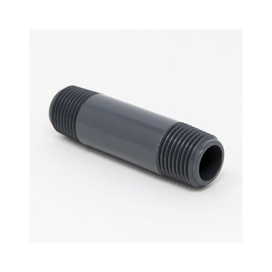 Nipple, 4 in, 4 in L, MNPT, PVC, SCH 80/XH