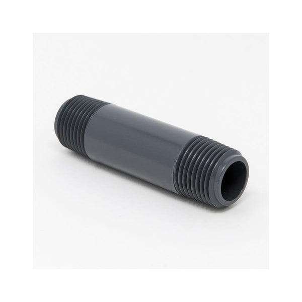 Nipple, 2 in, 6 in L, MNPT, PVC, SCH 80/XH