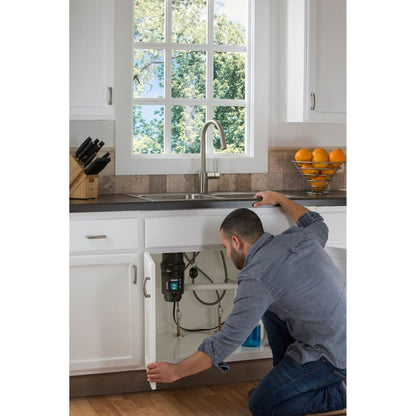 GX Pro 1/2 HP Continuous Garbage Disposal with a Vortex Motor and Power cord included.